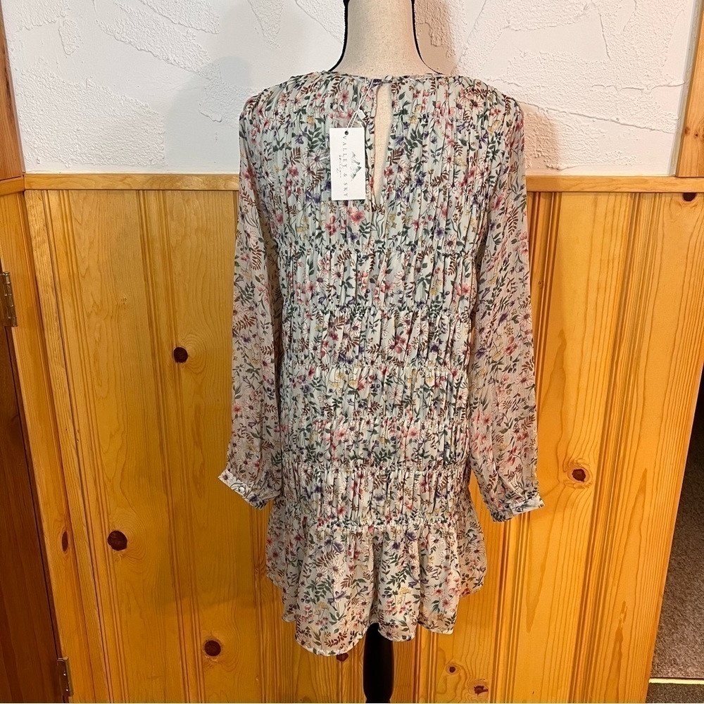 NWT Storia Floral Print Baby Doll Dress Sz-M - Picture 5 of 9